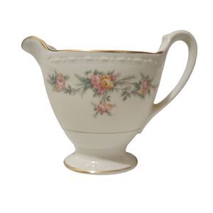 1949 Homer Laughlin Eggshell Georgian Countess Creamer Ivory Floral Made in USA